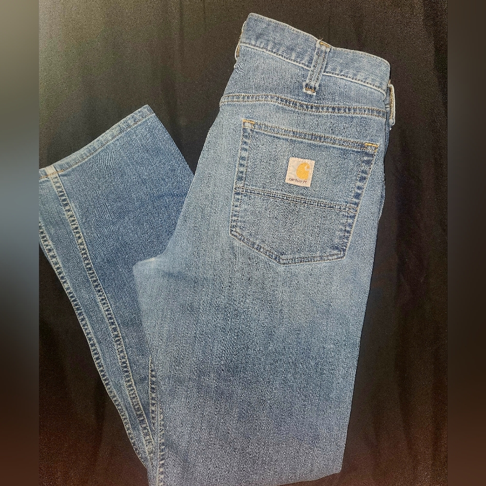 Carhartt Classic Blue Jeans. Relaxed Fit. 36 × 32